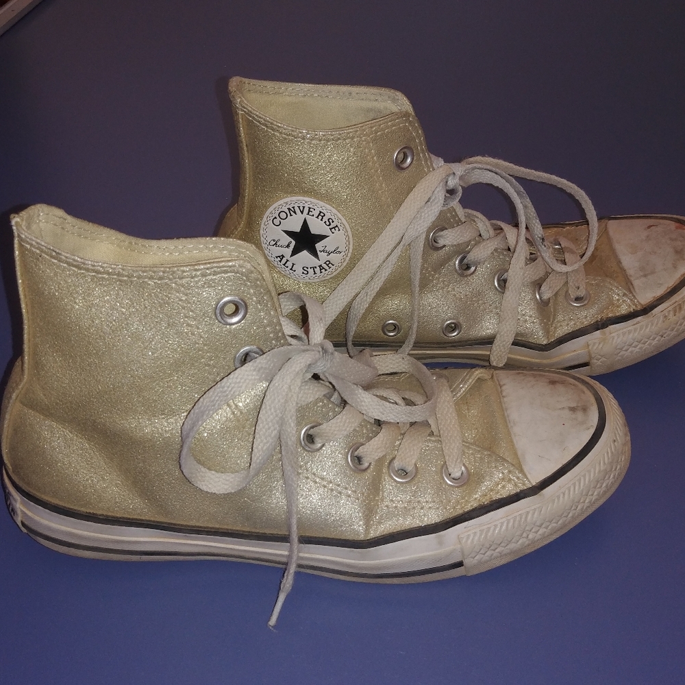 Converse Gold Chuck Taylor All Stars High Tops